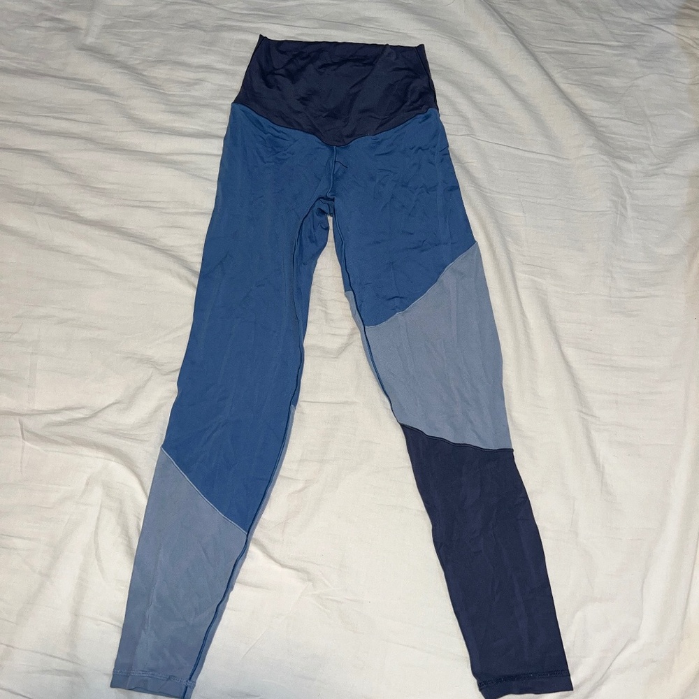 Color Block Blue Aerie Leggings